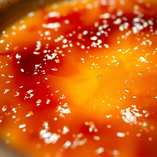 Crema catalana quemada, con su capa caramelizada crujiente.